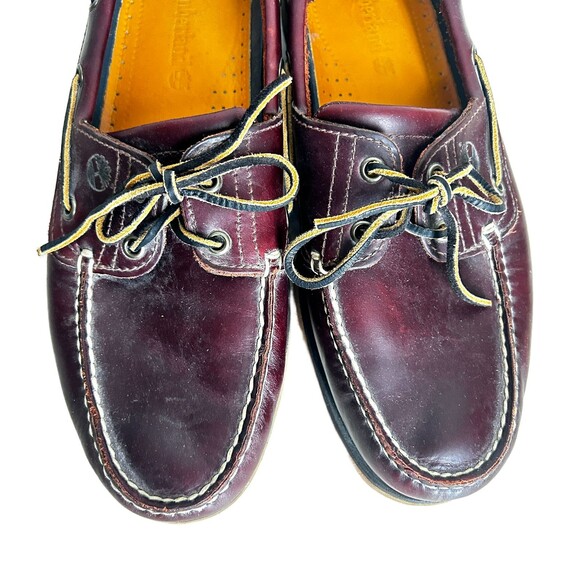 Timberland Classic 2-Eye Boat Shoes Mens 11.5 Brown Leather Non Marring Soles - Picture 3 of 10